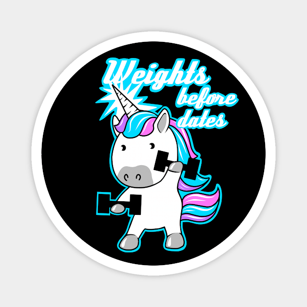 Weights before dates Magnet by TimAddisonArt